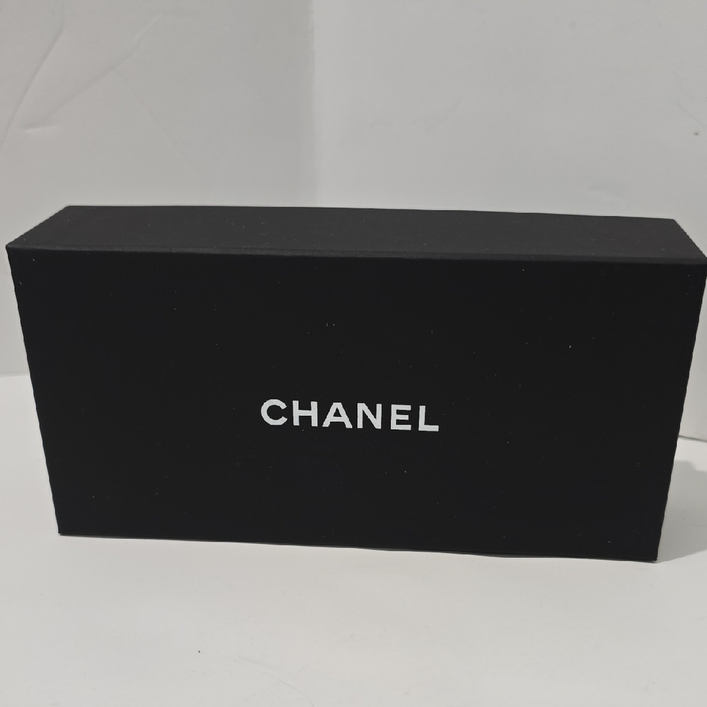 CHANEL Black White Rectangular Empty Sunglasses Box